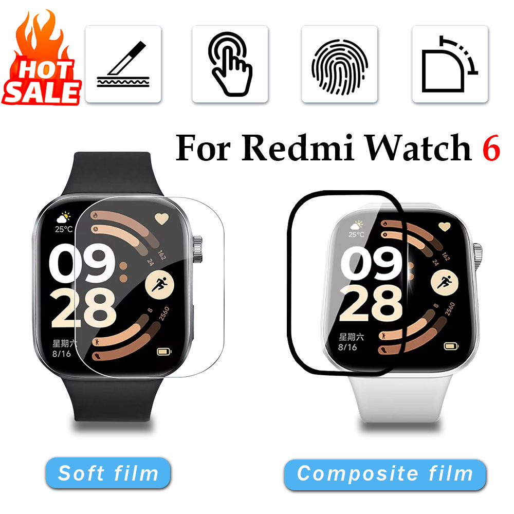 Watch Case Bumper - 1-5 Stuks Zachte Film voor Xiaomi