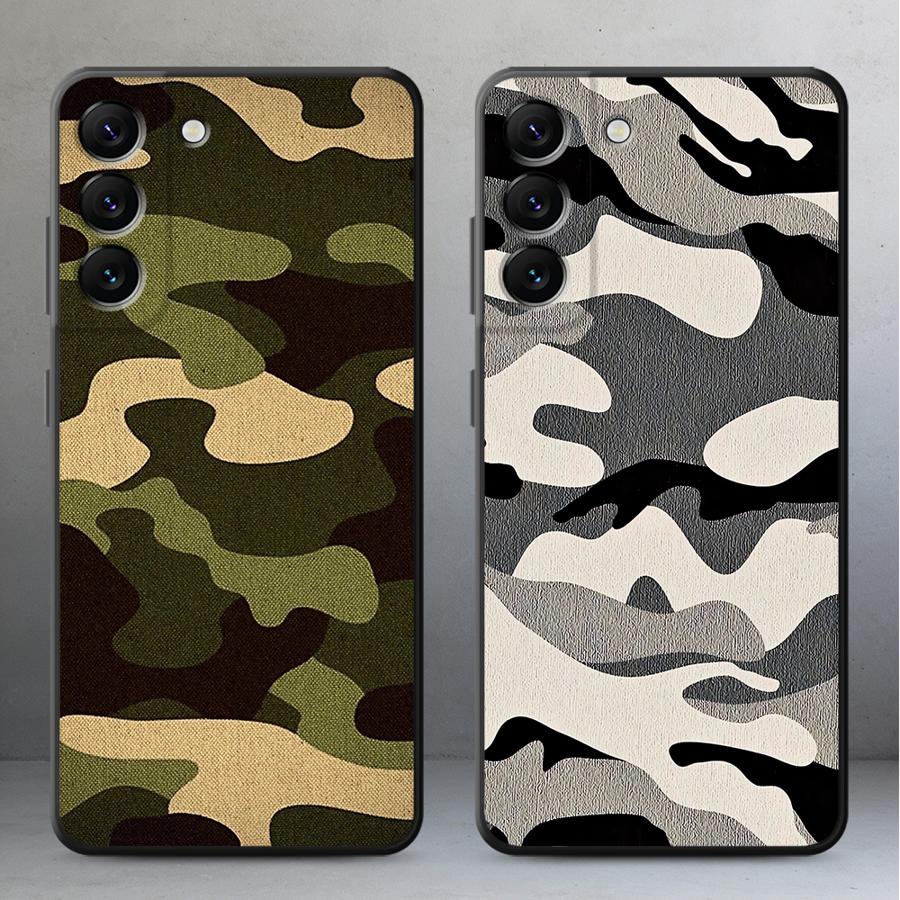 Samsung Galaxy A55 - Camouflage patroon telefoonhoesje voor Samsung Galaxy