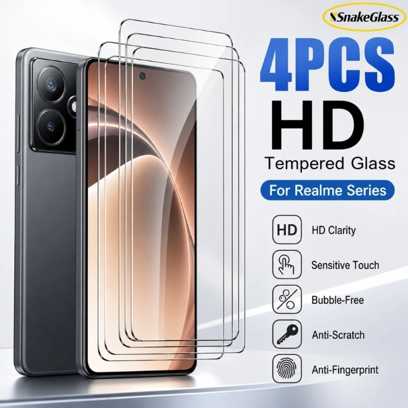 Realme Gt 6 - Gehard glas scherm beschermer transparante folie