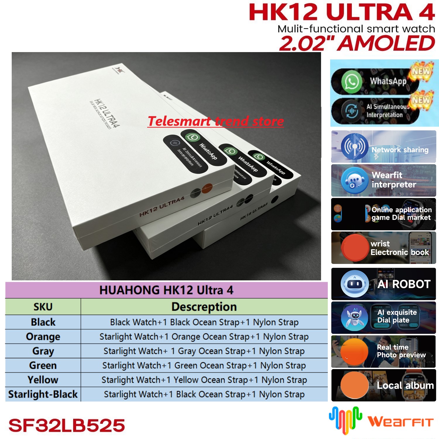 Huahong Amoled HK12 Ultra4 Sma - Smartwatch Nexus recensie en prijs