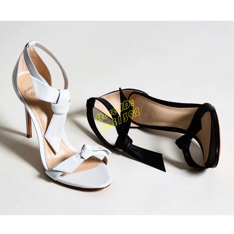Leren knoopstiletto hoge hakke - Leather Classic Strap recensie en prijs