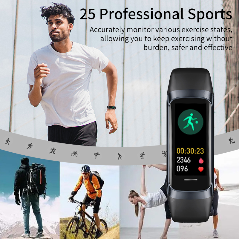 LUIK 1,1 inch Amoled hartslagm - Android Smartwatch Accessories recensie en prijs