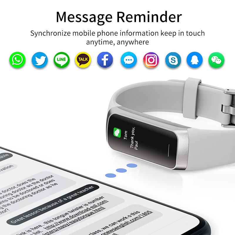 LUIK 1,1 inch Amoled hartslagm - Android Smartwatch Accessories recensie en prijs
