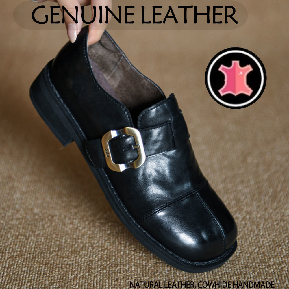 Echte lederen dames loafers, e - Leather Classic Strap recensie en prijs