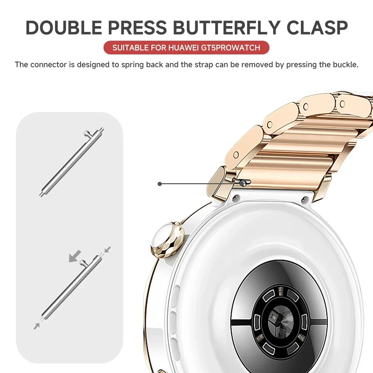 Keramische horlogeband voor Hu - Ceramic Link Bracelet recensie en prijs