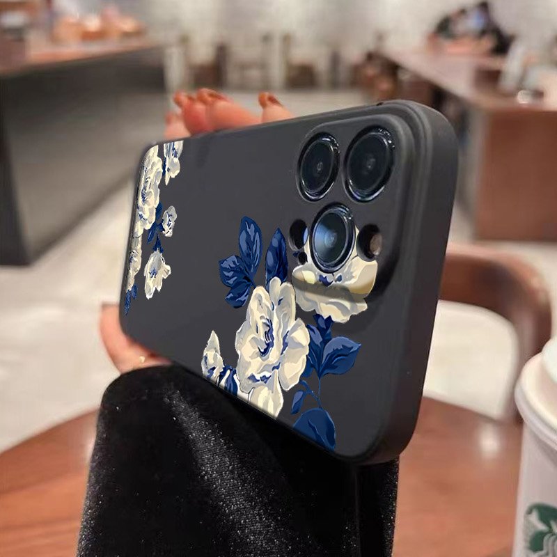 Blauw en witte bloem telefoonh - Samsung Galaxy A55 recensie en prijs