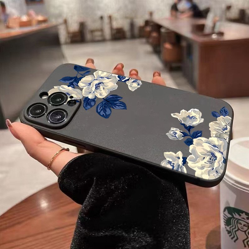 Blauw en witte bloem telefoonh - Samsung Galaxy A55 recensie en prijs